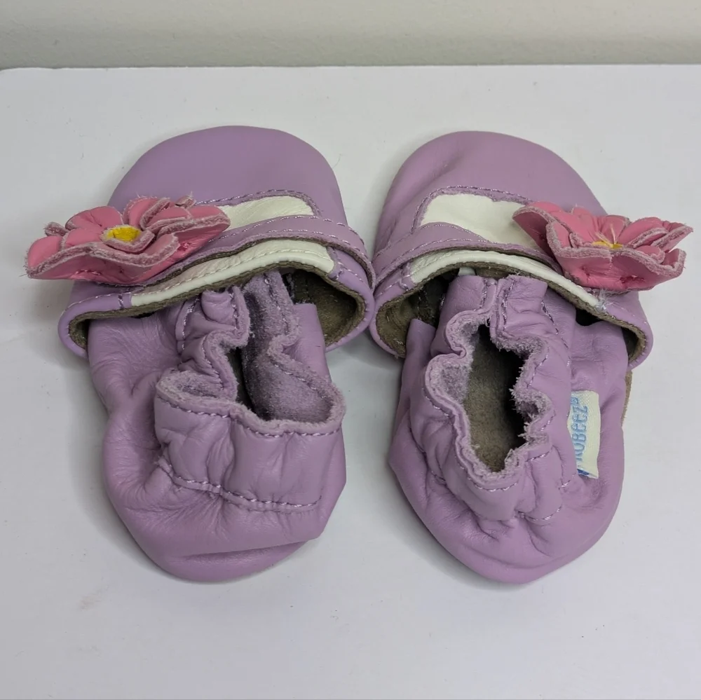 Robeez Flower Baby Leather Shoe 0-6m